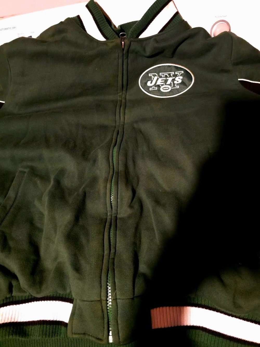 NFL New York Jets Super Bowl III Champions Quilted Bomber Jacket XXL 1968